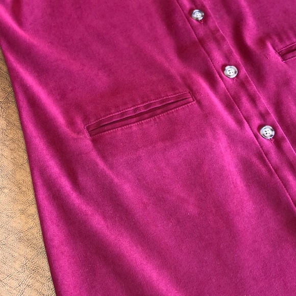 TALBOTS Petites 8P Red Sleeveless Jumper Dress - Picture 4 of 8